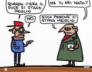 vignetta fascismo