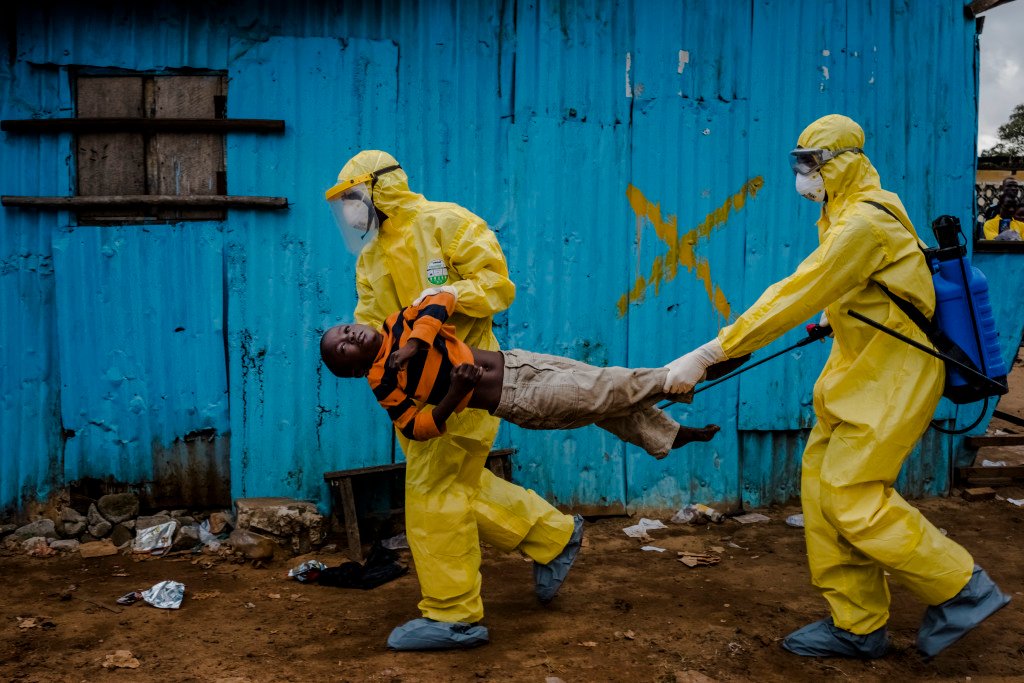 MONROVIA, LIBERIA - SEPTEMBER 05, 2014: James Dorbor, 8, suspect