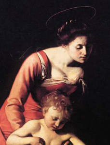 Madonna dei Palafrenieri (particolare), Caravaggio