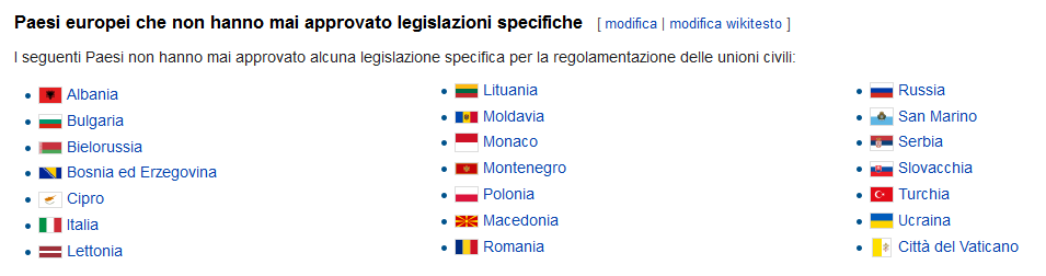 unioni civili lista