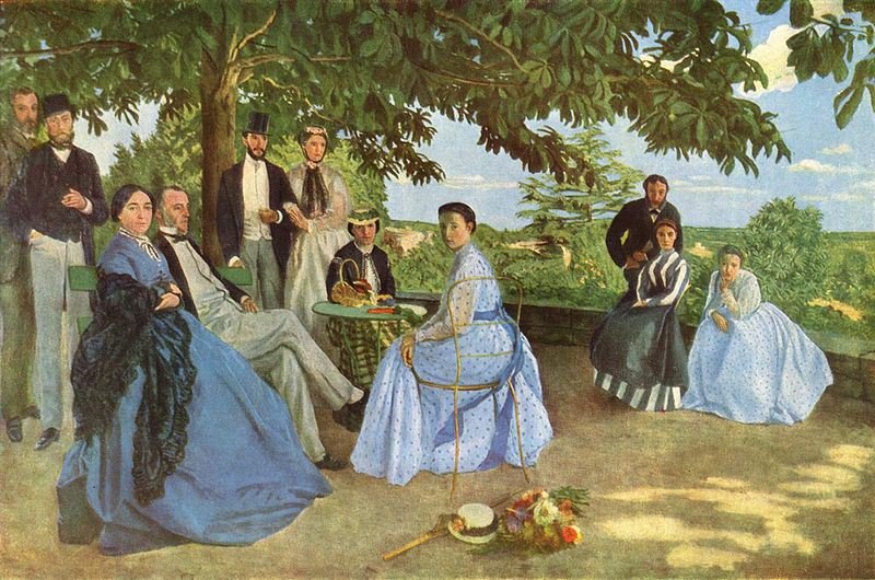 Frédéric Bazille, Riunione di famiglia detto anche Ritratti di famiglia, 1867, olio su tela © RMN-Grand Palais (Musée d'Orsay) / Hervé Lewandowski