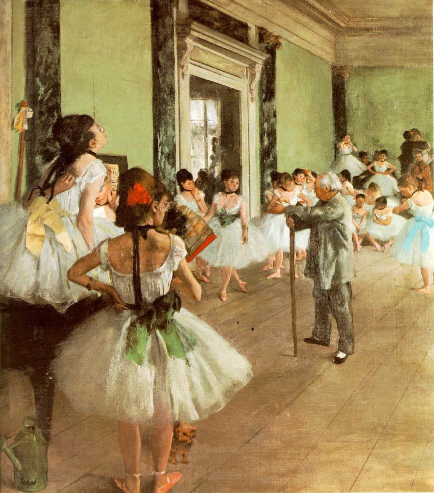 Edgar Degas, La lezione di danza, 1873/1874. Olio su tela, 85x75 cm. Parigi, Musée d'Orsay.