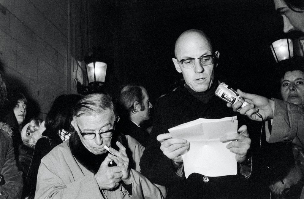 Sartre et Michel Faucault 1972