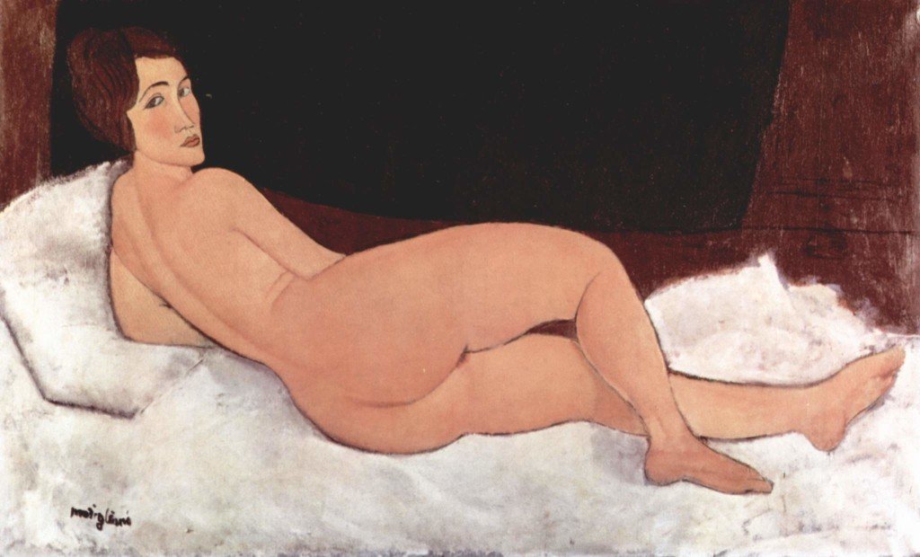 Amedeo Modigliani, Nudo disteso, 1917. Collezione privata