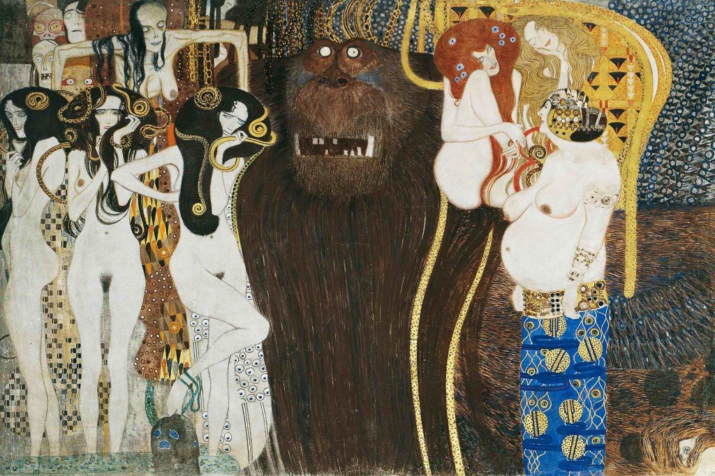 Gustav Klimt, Fregio di Beethoven, Forze ostili