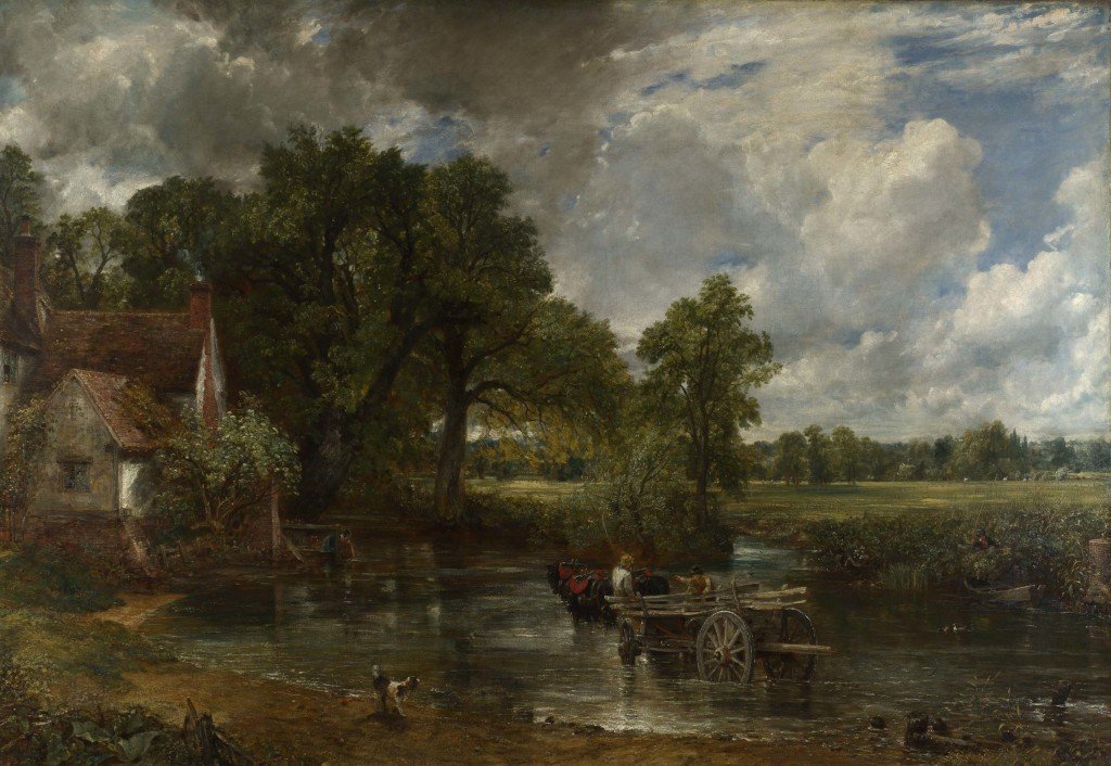 John Constable, "Il carro da fieno", 1821, olio su tela (130,2x185,4 cm). National Gallery, Londra