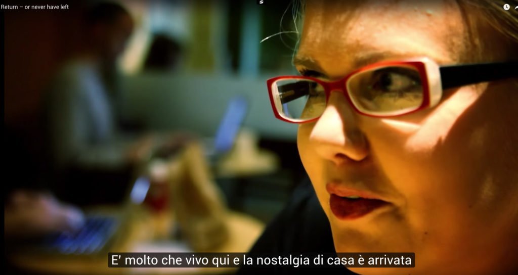 Fotogramma dal documentario Return or never have left