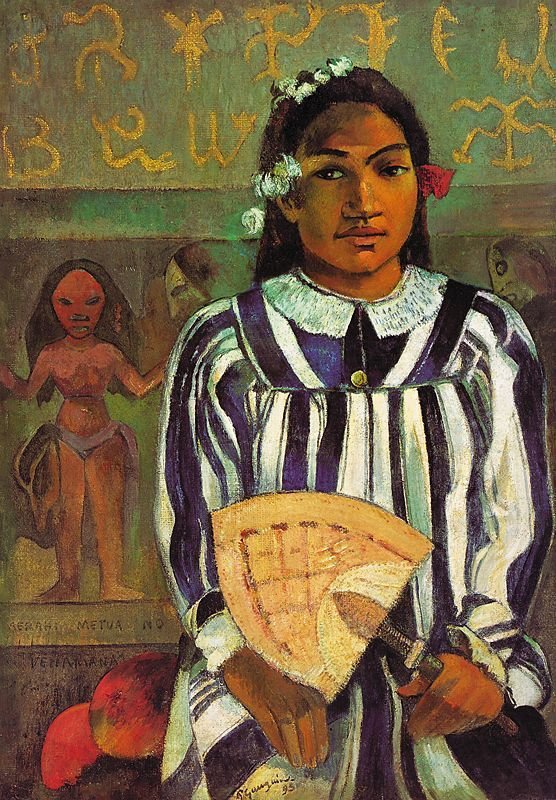 Gli antenati di Tehamana, (Merahi metua No Tehamana), Paul Gauguin, 1893, The Art Institute of Chicago