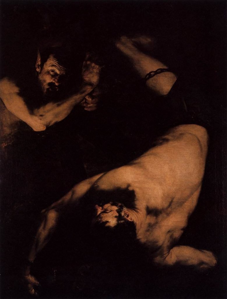 Jusepe de Ribera, "Issione", 1632, olio su tela, 301x227 cm, Museo del Prado
