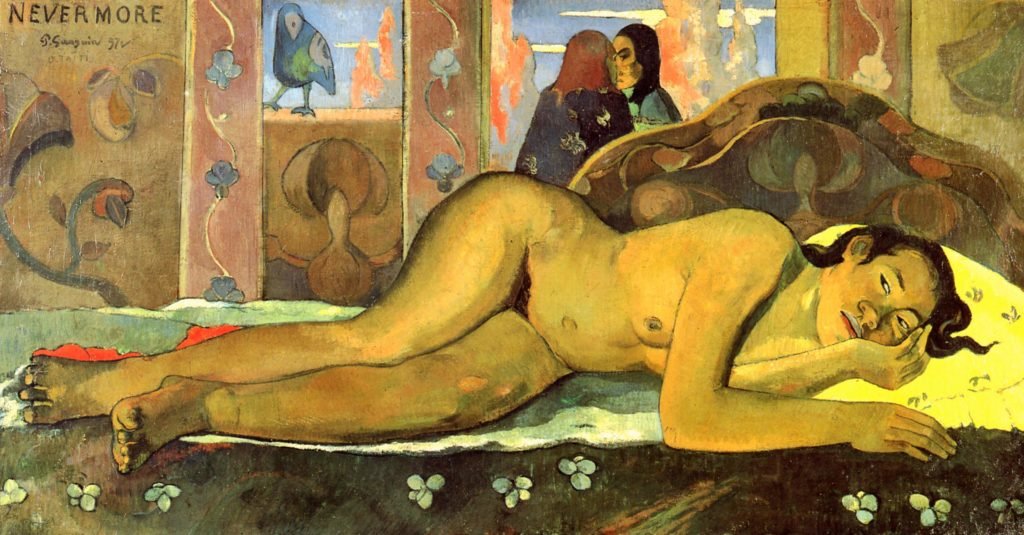 Nevermore, Paul Gauguin (1897).