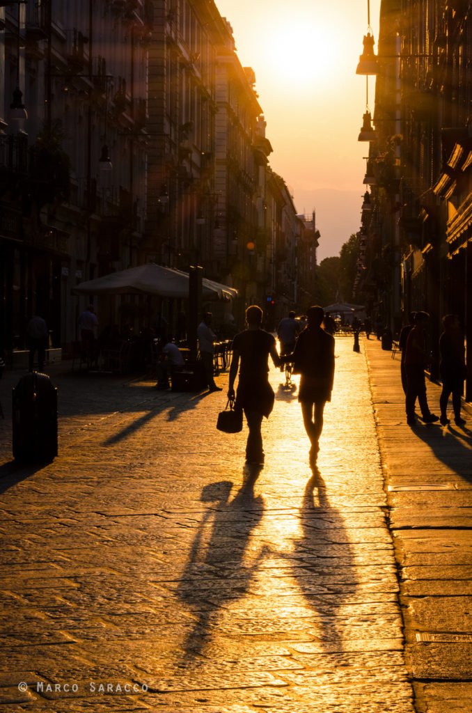 Torino, via Garibaldi al tramonto © Marco Saracco