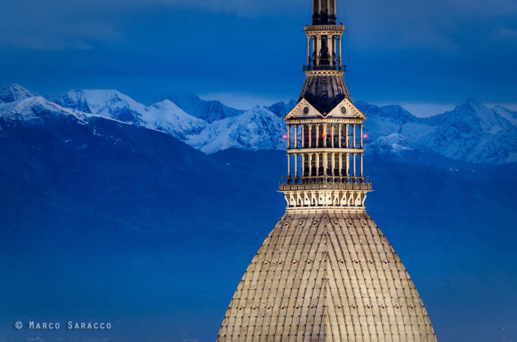 Torino, la Mole Antonelliana e le Alpi sullo sfondo © Marco Saracco