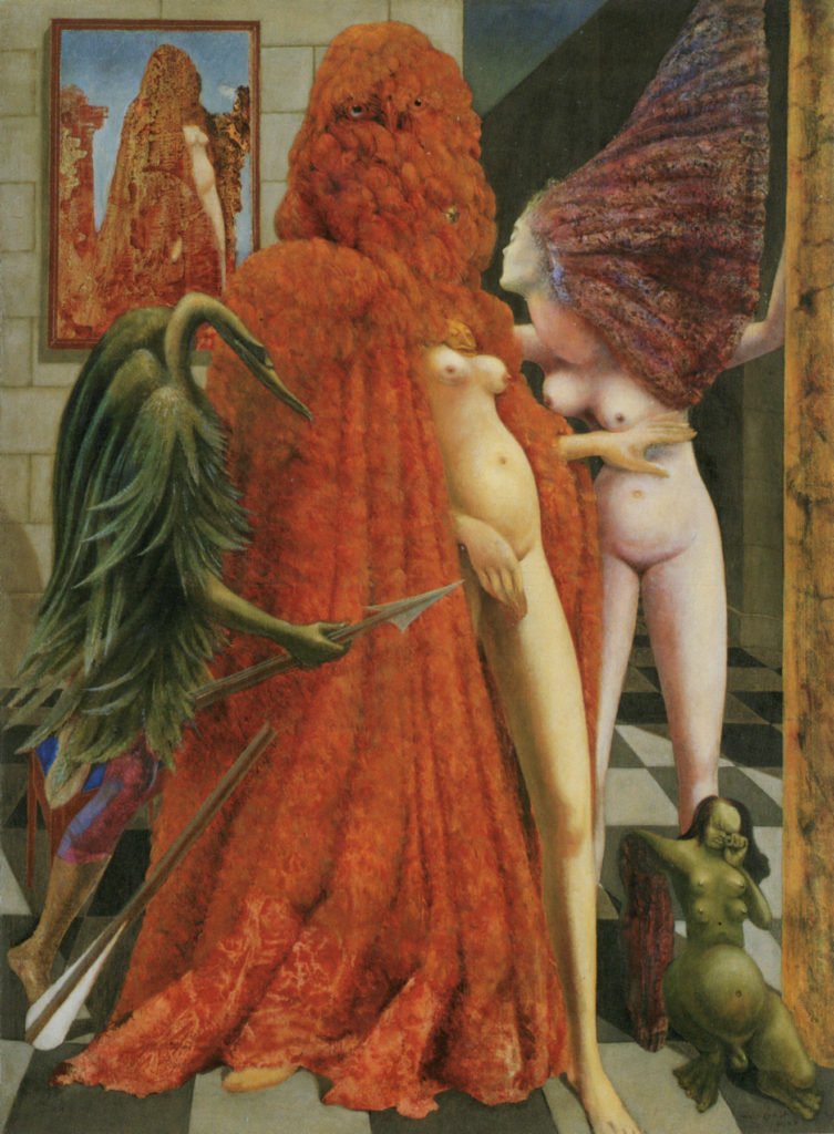 La vestizione della sposa, Max Ernst, 1940, olio su tela, Collezione Peggy Guggenheim, Venezia