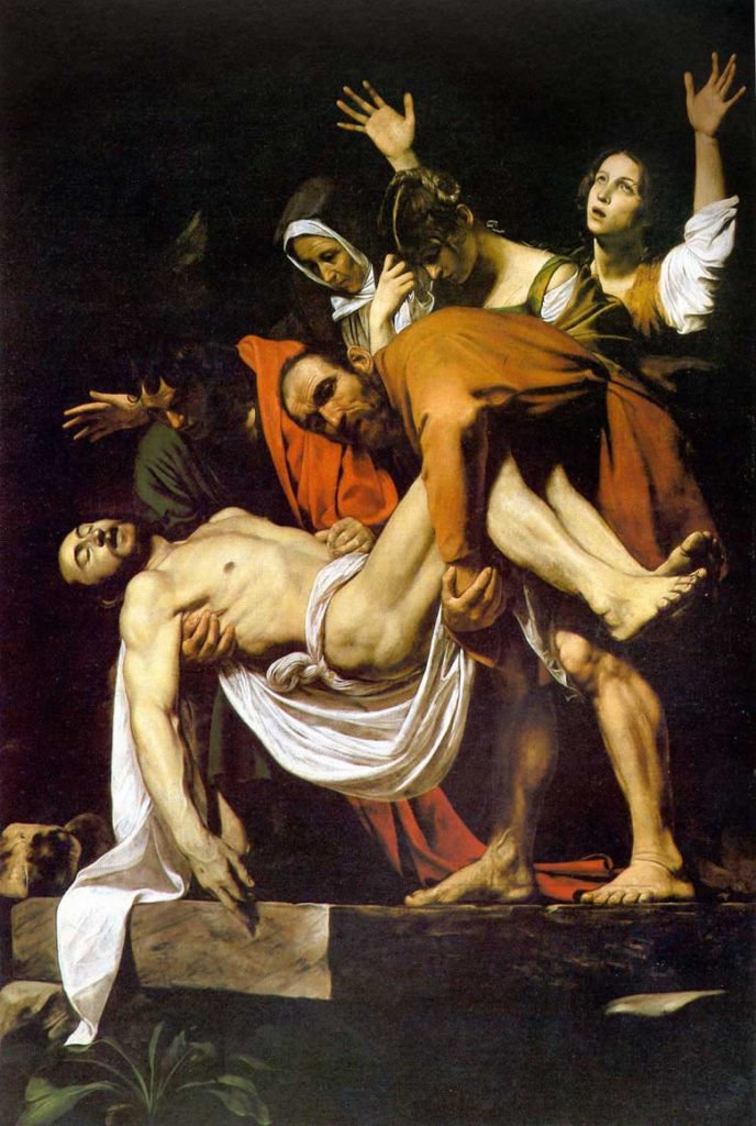 CARAVAGGIO, Deposizione, 300x209, olio su tela, 1602-1603, Città del Vaticano, Musei Vaticani