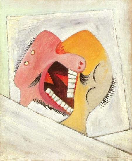 Il bacio 1931, Parigi Olio su tela, 61x50,5 cm Musèe National Picasso, Parigi