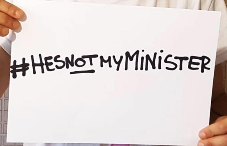 #hesnotmyminister