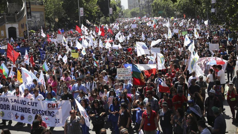 protesta in Cile
