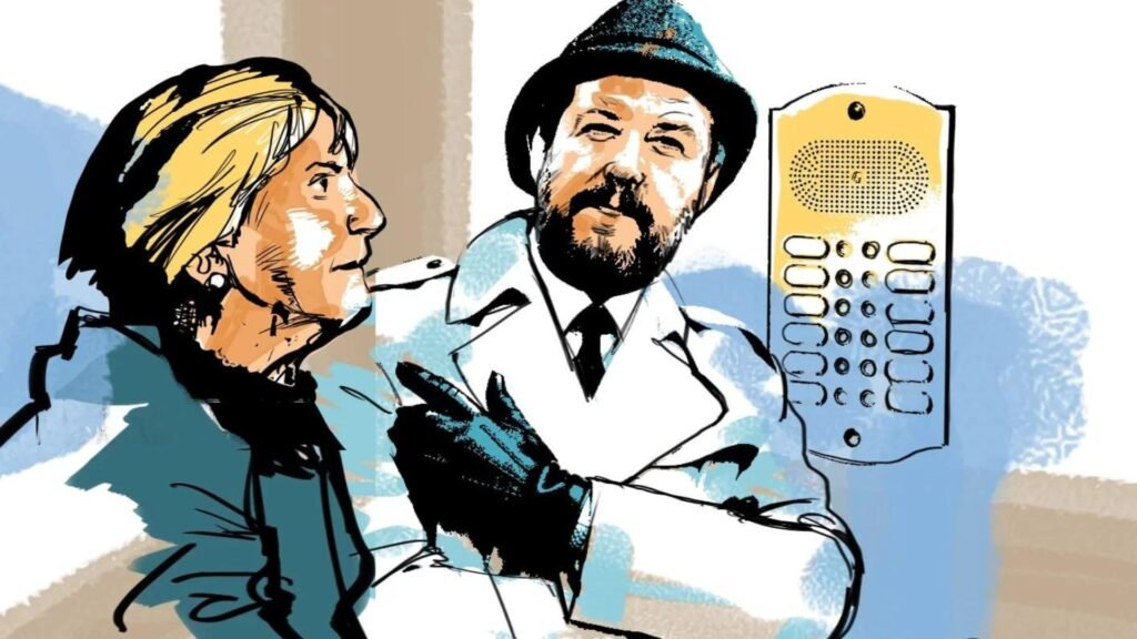 Matteo Salvini suona al citofono