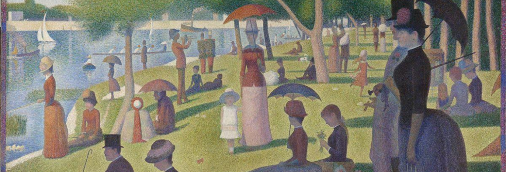 Una Domenica Pomeriggio Sull'isola Della Grande-jatte Descrizione «Una domenica pomeriggio sull'isola della Grande Jatte» di Suerat | Analisi