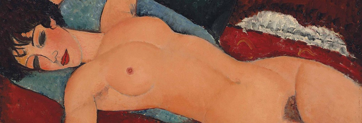 modigliani nudo sdraiato rosso