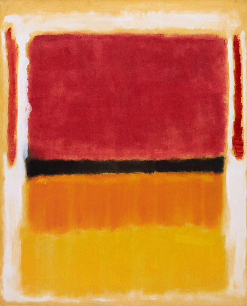 Untitled (Violet, Black, Orange, Yellow on White and Red) di Mark Rothko