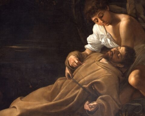 san francesco in estasi di caravaggio