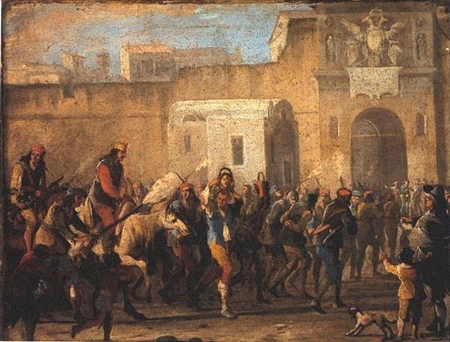 «Punizione dei ladri al tempo di Masaniello», Micco Spadaro, circa 1647