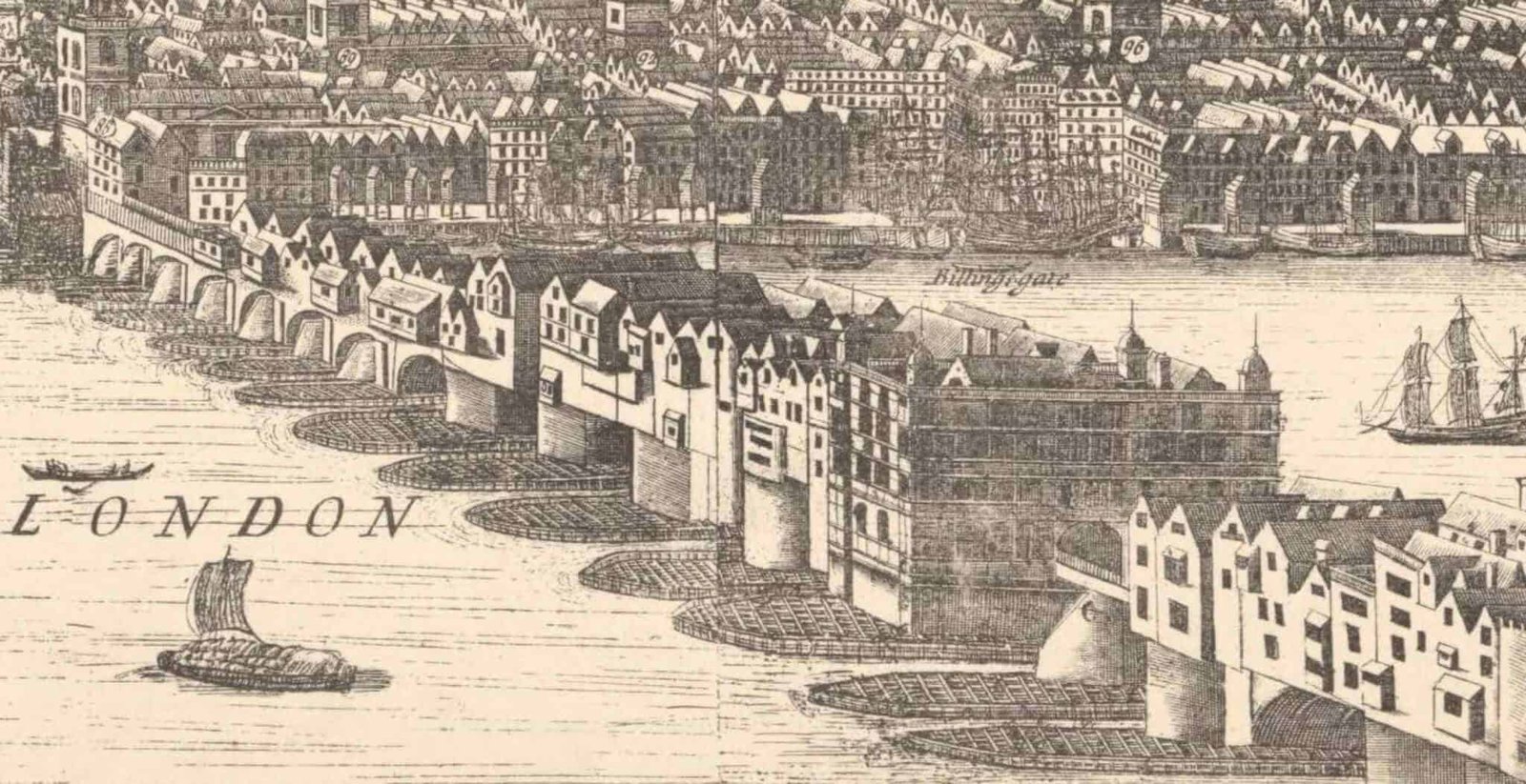 Londra vecchio London Bridge