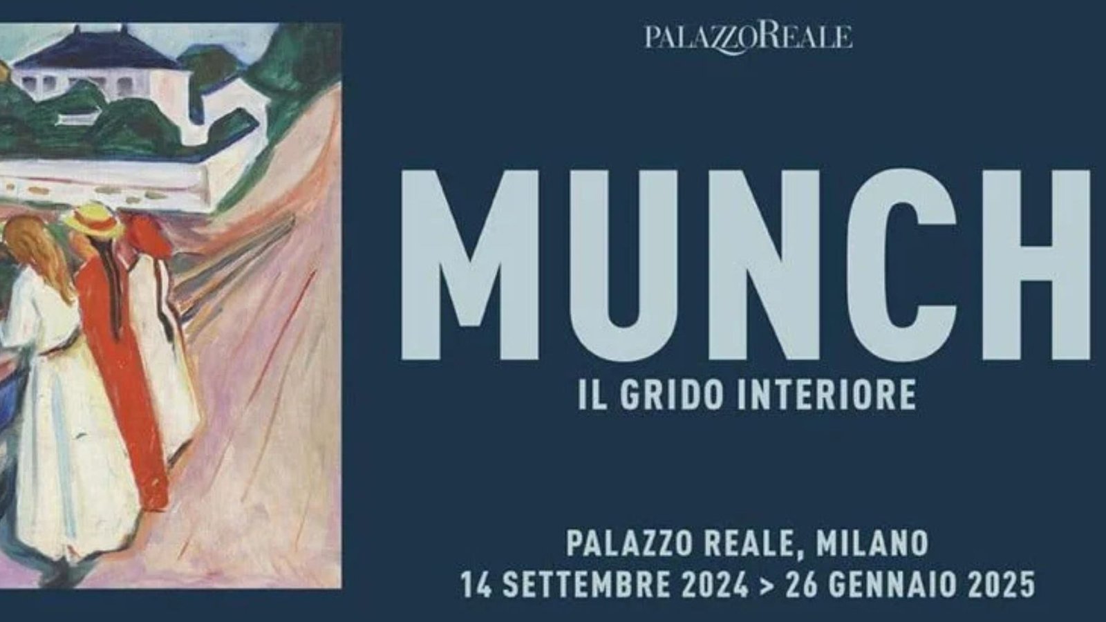 Locandina della mostra Munch. Il grido interiore presso il Palazzo Reale a Milano